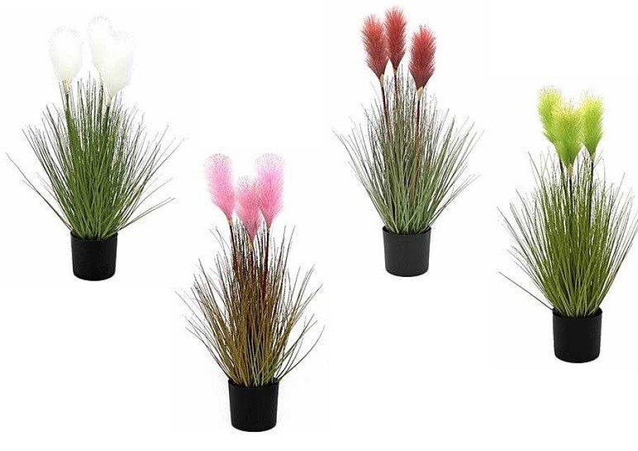 Plantas Artificiales Muebles Río | Maceta Mod. Grass Pluma Surtido